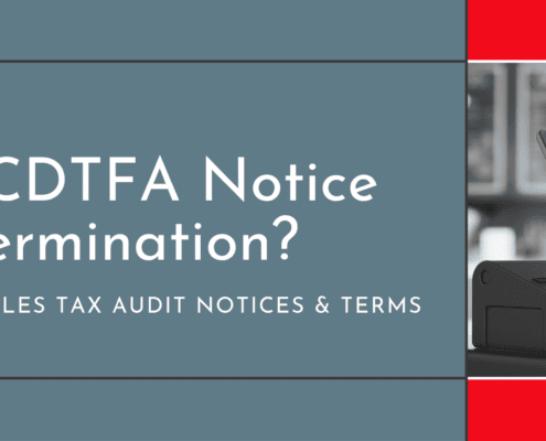 California Sales Tax Audit Notices and Terms