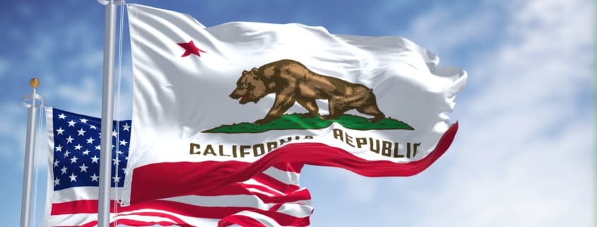 CA state flag representing How IRS Audits Trigger California Tax Audits